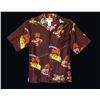 Image 1 : MOD HAWAIIAN NATIVE & TIKIS MOTIF MEN'S LANAI SHIRT.