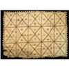 Image 1 : VINTAGE TAHITIAN TRIANGLE-FRINGED TAPA CLOTH.