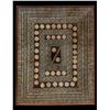 Image 1 : VINTAGE AUTHENTIC STYLE TONGAN TAPA CLOTH - NAMUKA - IN FRAMED DISPLAY FROM OA SHOWROOM.