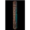 Image 1 : VERY RARE OA MARQUESAN TIKI w/ WAR CLUB POST MASTER PATTERN CARVING FOR THE KONA KAI RESTAURANT.