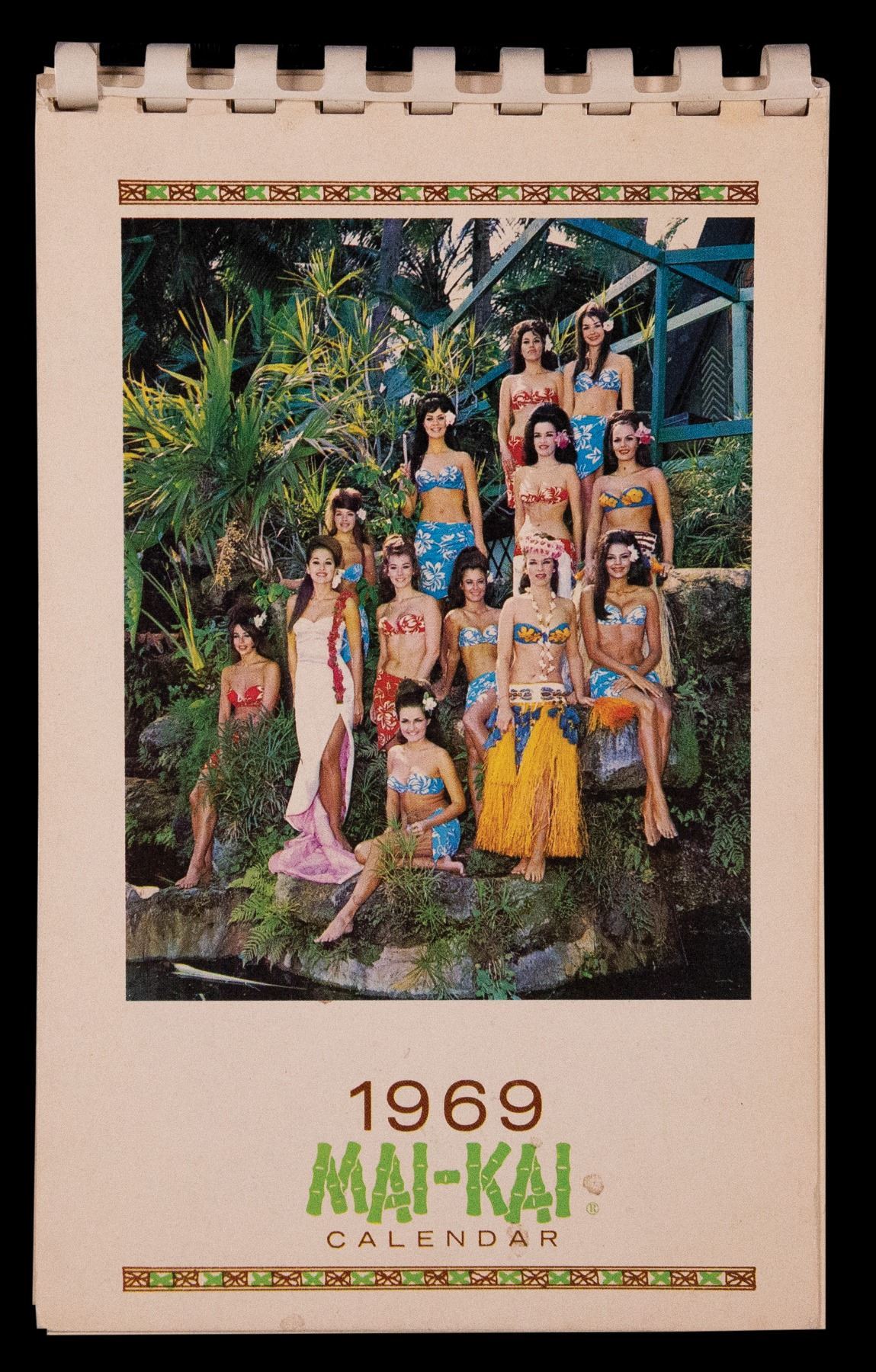 MAI KAI 1969 ANNUAL FULLY ILLUSTRATED 12 MONTH CALENDAR mai-kai-1969-annual-fully-illustrated-12-month-calendar