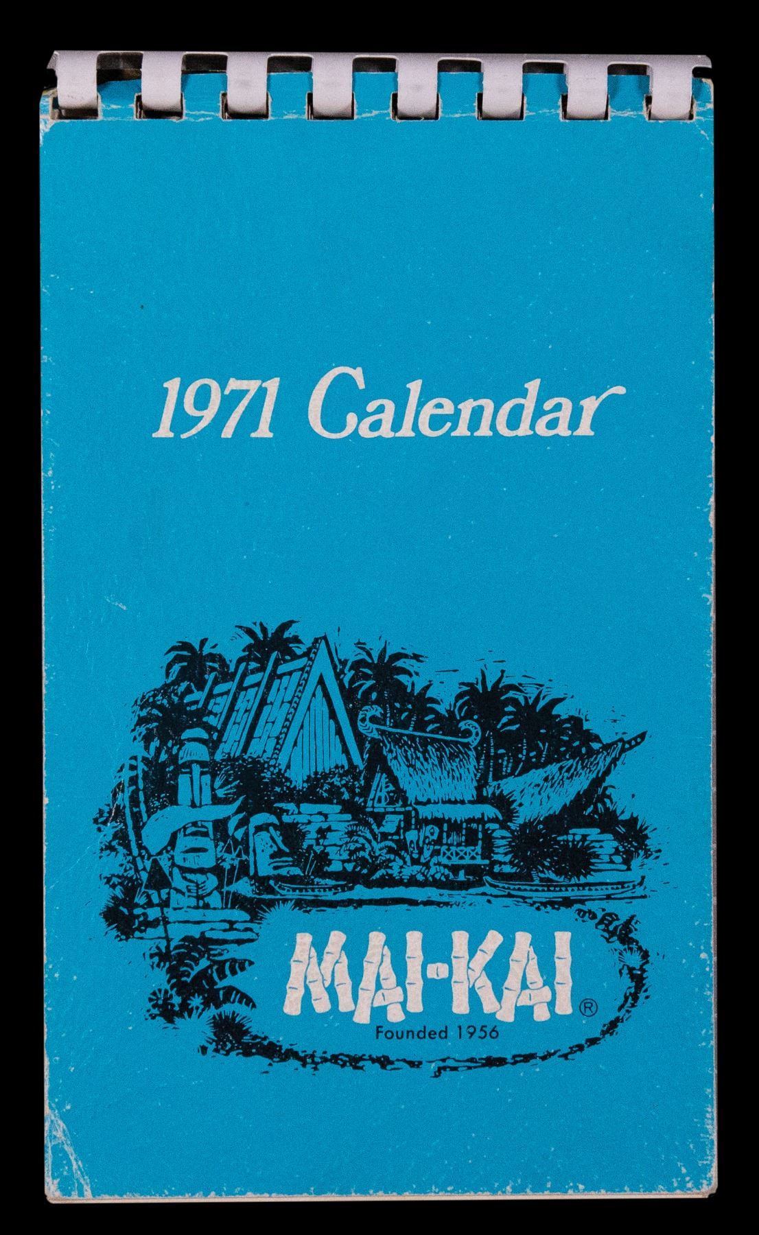 MAI KAI 1971 ANNUAL FULLY ILLUSTRATED 12 MONTH CALENDAR.