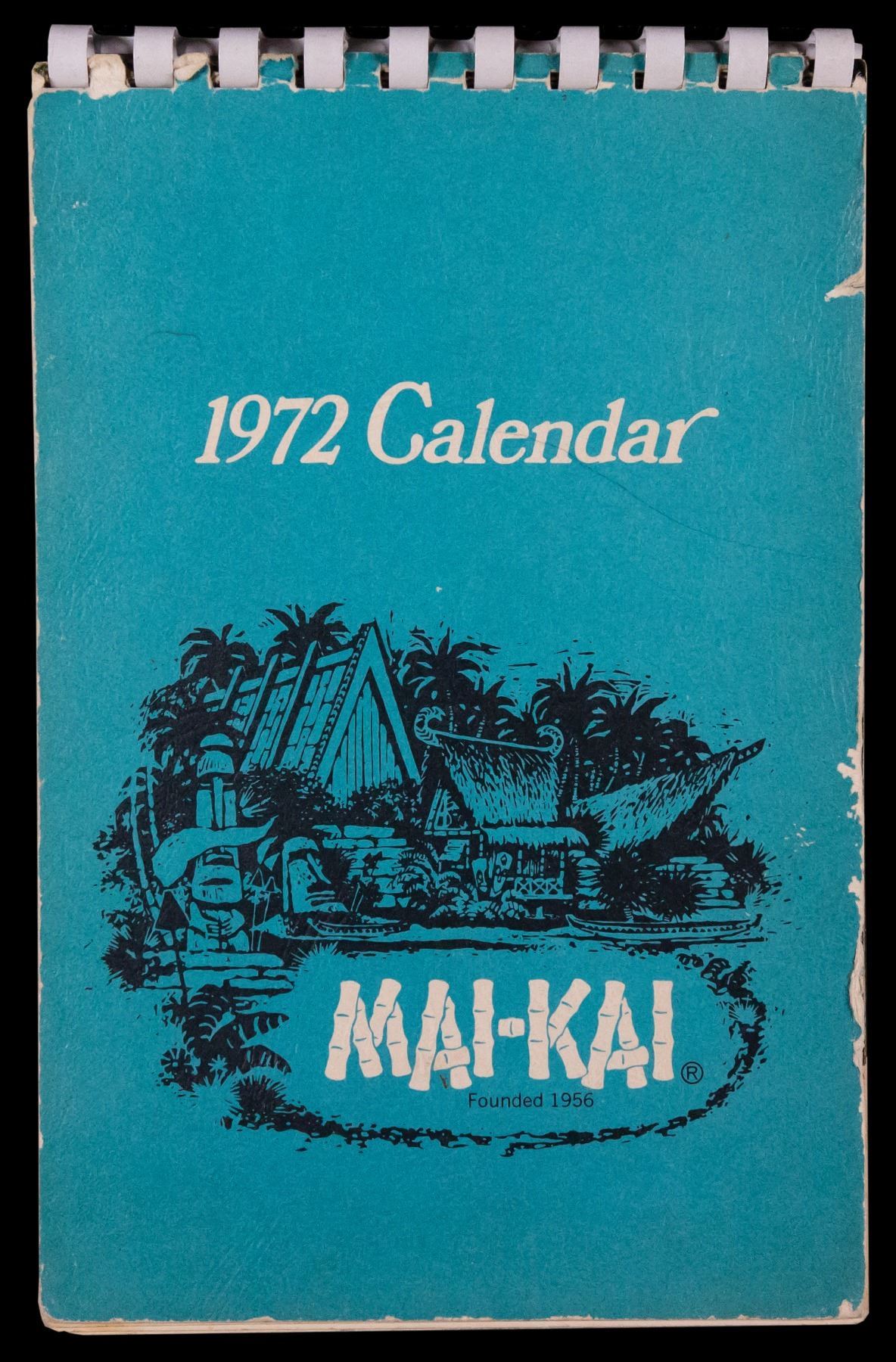 MAI KAI 1972 ANNUAL FULLY ILLUSTRATED 12 MONTH CALENDAR.