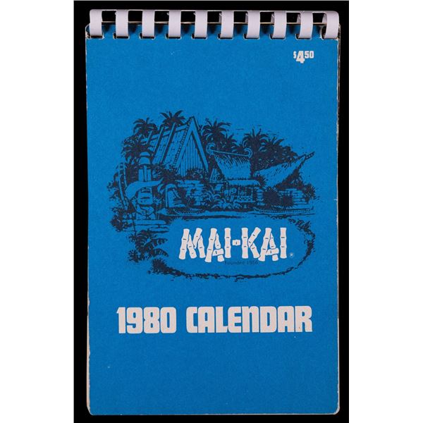 MAI KAI 1980 ANNUAL FULLY ILLUSTRATED 12 MONTH CALENDAR.