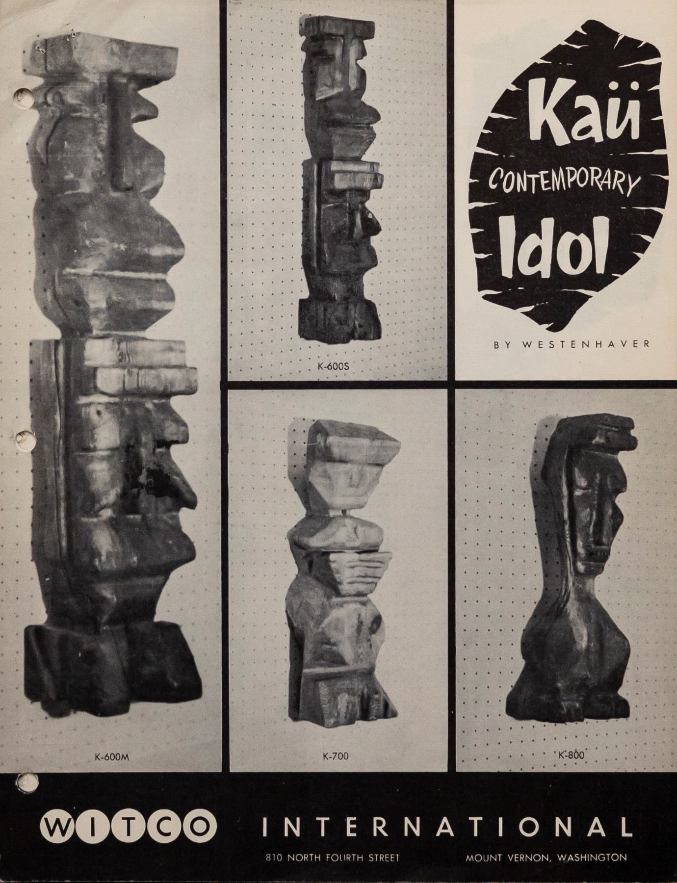 WITCO DECOR INTERNATIONAL KAU CONTEMPORARY IDOL CATALOG PAGES WITH