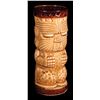 Image 1 : MAORI TIKI MUG BROWN RAW GLAZE.