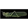 Image 1 : LEROY SCHMALTZ - "GREEN HOPPER" FIGURAL WOOD CARVING.