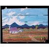 Image 1 : LEROY SCHMALTZ - "O.C. TRUCK FARMS '39" TIME IMPRESSION/REFLECTION PAINTING ON WOOD.
