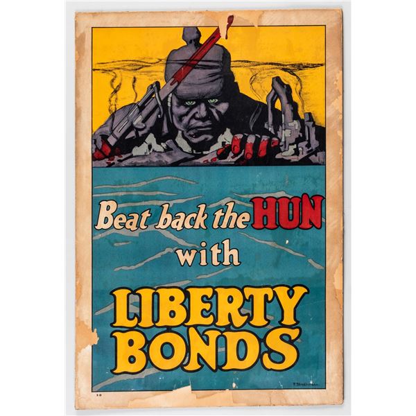 BEAT BACK THE HUN WWI POSTER