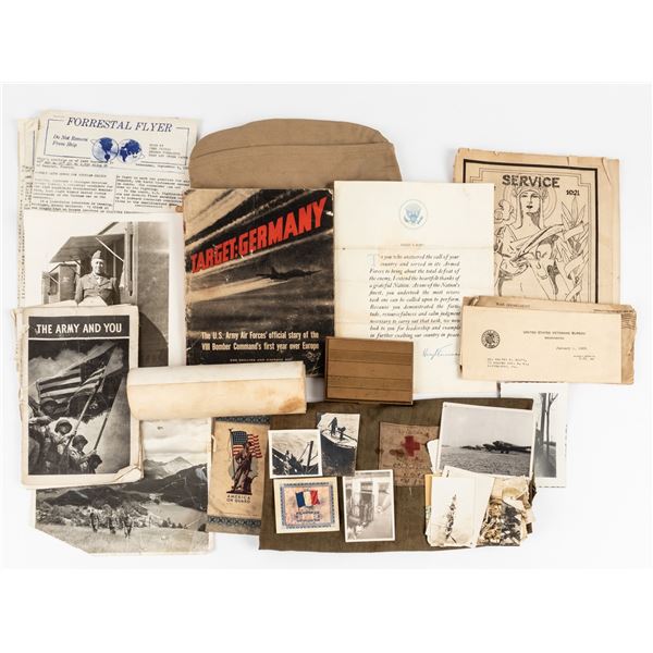 FATHER AND SON WWII US SOLDIER EPHEMERA (49)