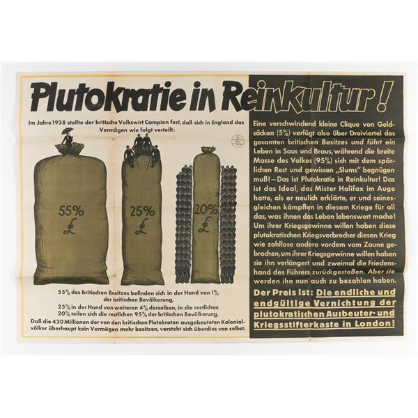 GERMAN ANTI-BRITAIN PROPAGANDA POSTER PAROLE DER WOCHE