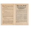 Image 2 : WWII ALLIED PROPAGANDA LEAFLETS DROPPED ON GERMANY (2)