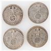 Image 2 : 4 WWII HINDENBURG 5 MARKS COINS