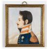 Image 1 : SWEDISH OFFICER PORTRAIT ON BONE