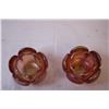 Image 4 : Pair of Glass Flower Candle Holders