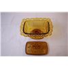 Image 2 : Amber Glass Decorative Dish