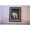 Image 1 : Framed Polar Bear Painting (15x19)