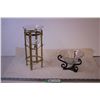 Image 1 : (2) Pedestal and Bowl Candle Holders