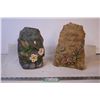 Image 1 : (2) Garden Decoration Rocks