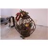 Image 2 : Lamp, (3) Decor Items, and Coffee Pot