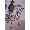 Image 2 : (3) Metal Wall Hangers and Wire Chair (Planter)