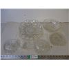 Image 1 : 11 pcs. Columbia Glass, incl. 2 butter plates with lids and 1 lg. Bowl not Col.