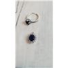 Image 2 : Ring (size 7) and Pendant set - S.925