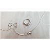 Image 2 : Chain, Ring, small Earrings - S.925