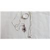 Image 6 : Amethyst Necklace + Gem Ring (size 6) S.925