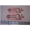 Image 1 : (2) 1986 2 Dollar Bills