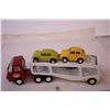 Image 4 : (2) Vintage Tonka Truck/Trailers w/ (2) Plastic Cars