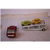 Image 5 : (2) Vintage Tonka Truck/Trailers w/ (2) Plastic Cars