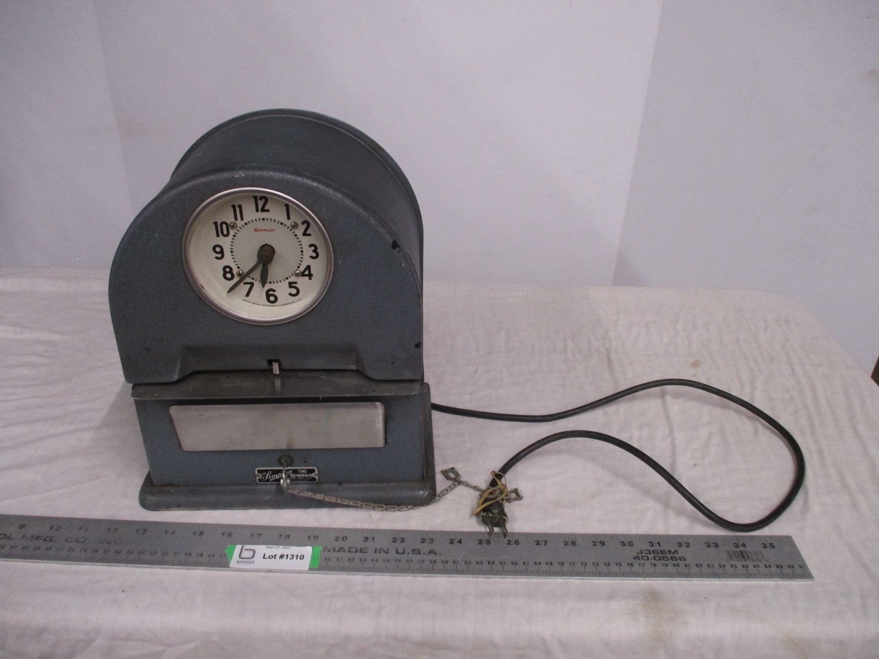 Simplex time clock 12