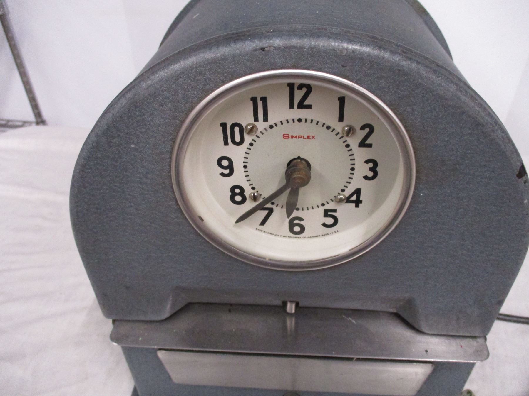 Simplex time clock 12