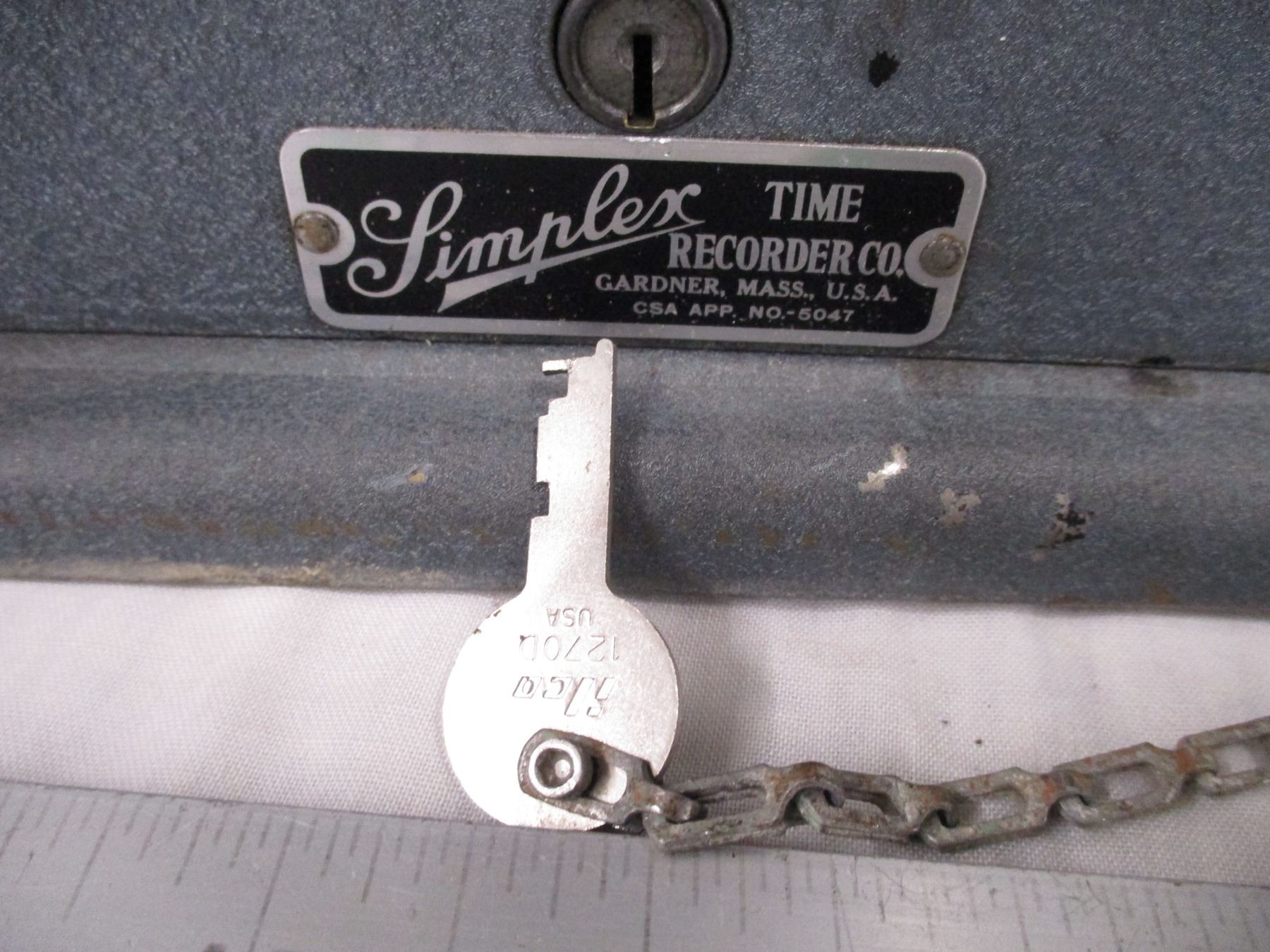 Simplex time clock 12
