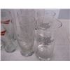 Image 3 : (12) Budweiser + molson + great western glasses