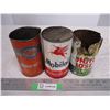 Image 1 : (3) oil tins