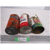 Image 3 : (3) oil tins