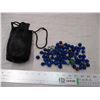 Image 1 : Marbles with leather bag
