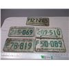 Image 1 : (5) License plates 1960-70's