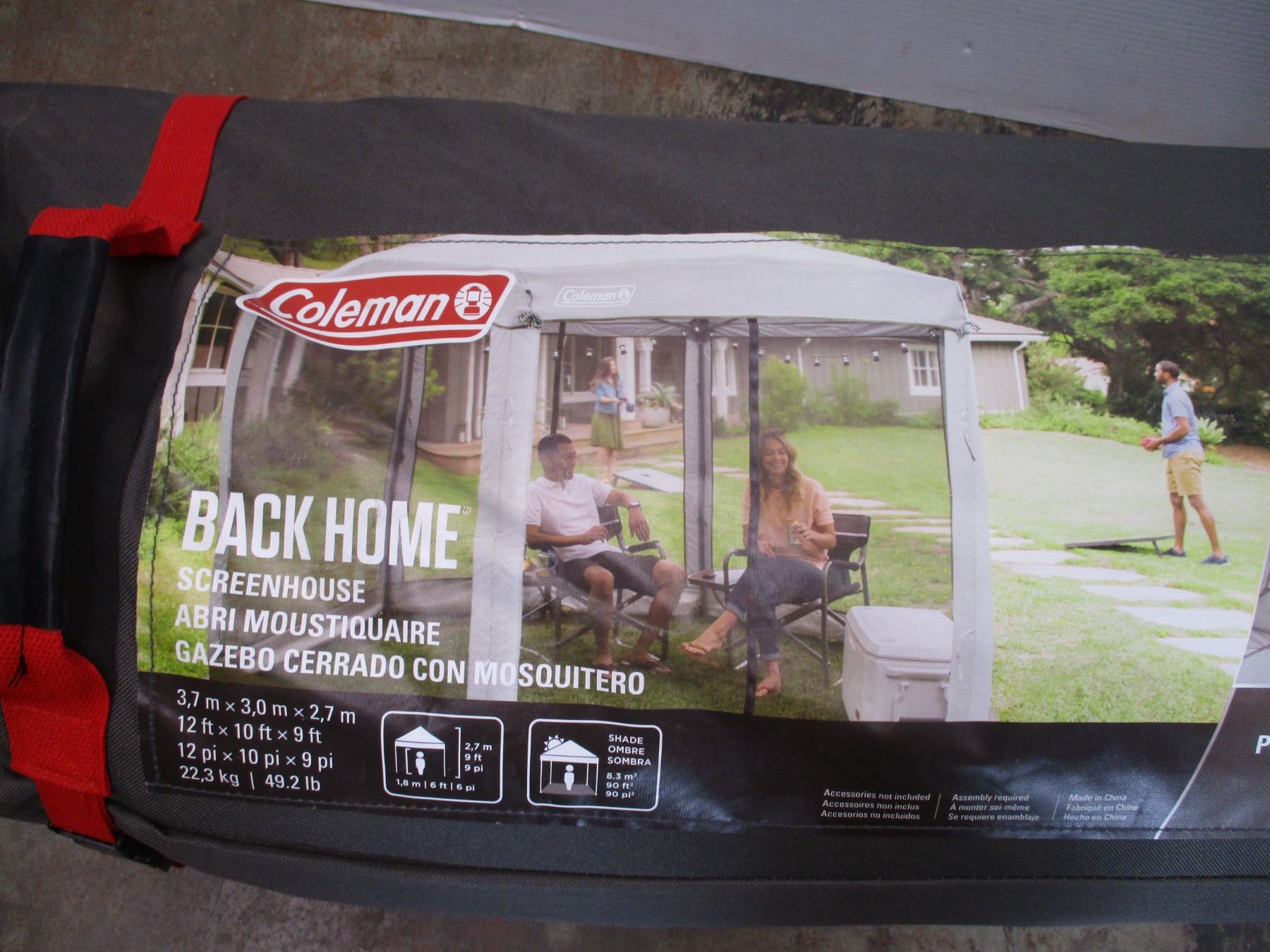 Back Screen Home *Coleman back home screenhouse - 12 ft x 10 ft x 9 ft (store return ...