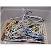 Image 2 : Plastic bin with hangers