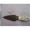 Image 2 : White handled throwing knife 6" total length - with sheath