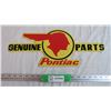 Image 1 : Pontiac Chieftain Genuine Parts - Porcelain Fantasy Sign (18" long)