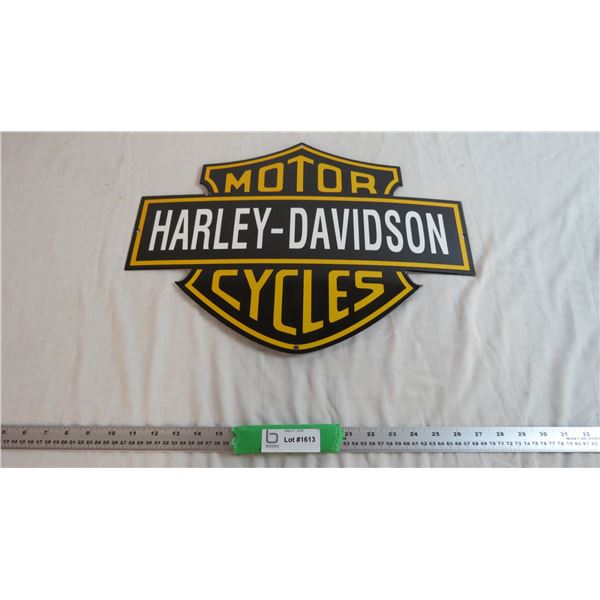 Harley Davidson Motorcycles - Porcelain Fantasy Sign (20" Long)