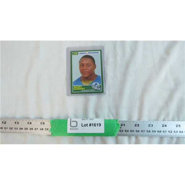Barry Sanders Rookie Card (Print) Detroit Lions - cannot guarantee authenticity
