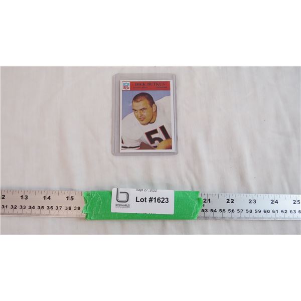 Dick Butkus Rookie Card (Print) - Chicago Bears - cannot guarantee authenticity