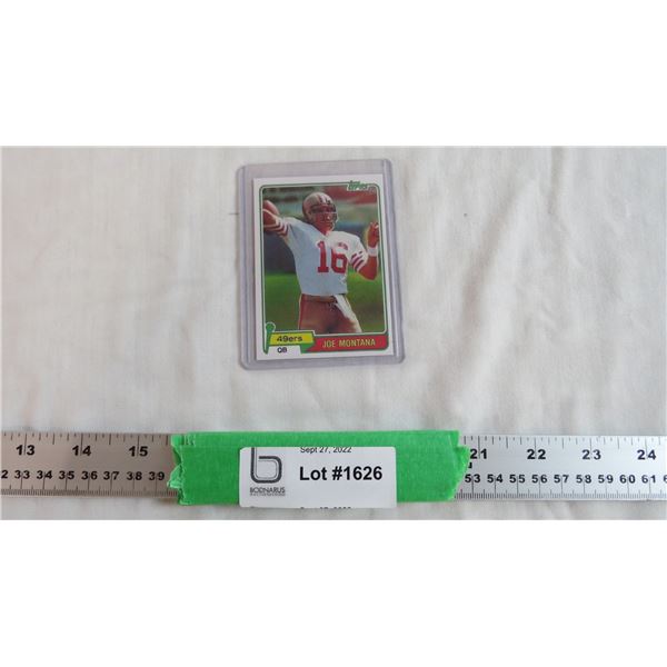 Joe Montana Rookie Card (Print) - San Fran 49ers - cannot guarantee authenticity