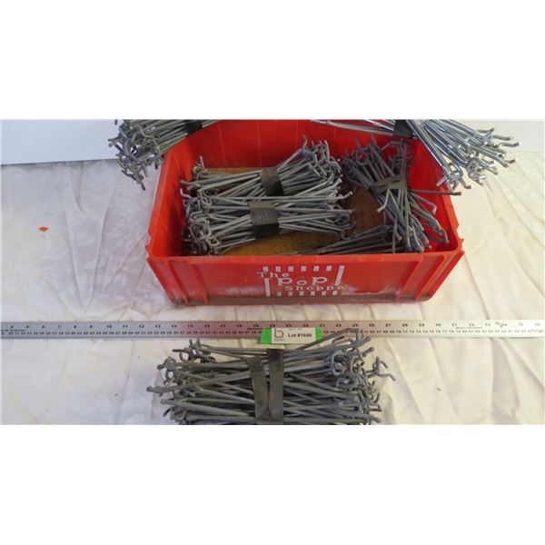 Bin of 10" Assorted Pegboard Hooks