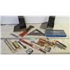 Image 1 : Drill Bits, Pop Riveter, Speed Square, Saw Blades, Tap and Die Set
